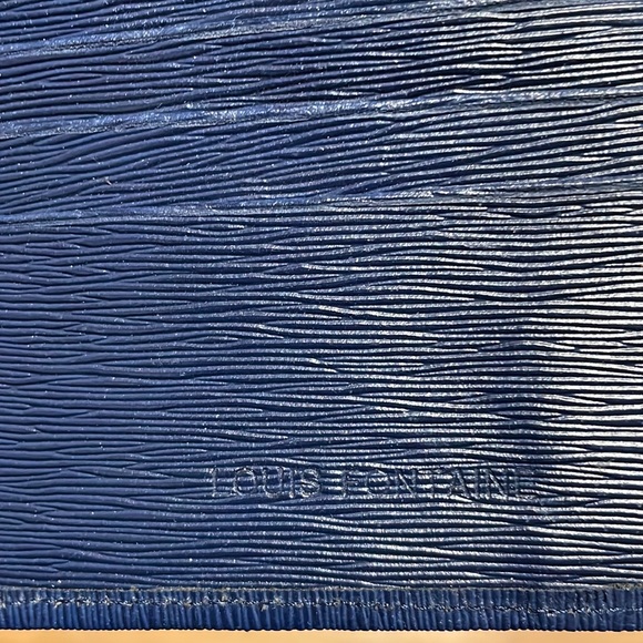 Louis Fontaine Blue Leather Wallet - Picture 3 of 6